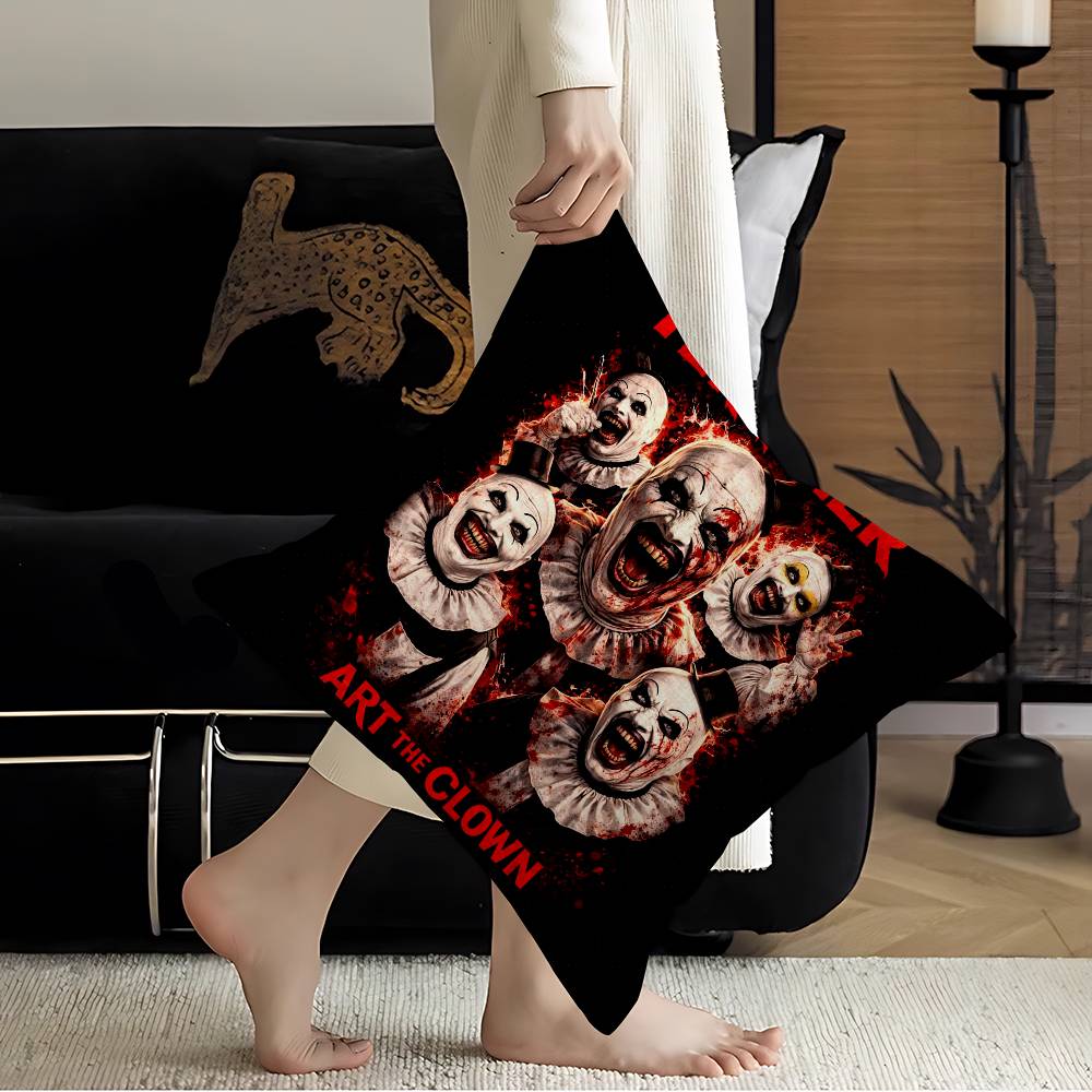 Horror Movie TTERRIFIER Pillow Cushion Cover Pillowcase Living Room Sofa Home Decor Customized