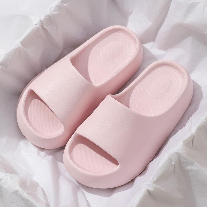 

Thick-soled slippers for women s summer student dormitory fashionable outer wear non-slip simple solid color seaside beach sandals 39-40