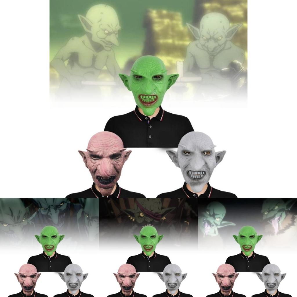 Terrifying Goblin Mask Full Face Costume Headpiece Perfect For Halloween Parties And Events