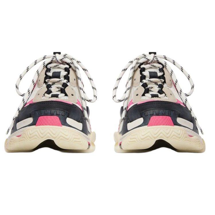 Balenciaga Triple S Mules 'White Pink And Black Double Foam And Mesh' Women's 755686W3SM15671