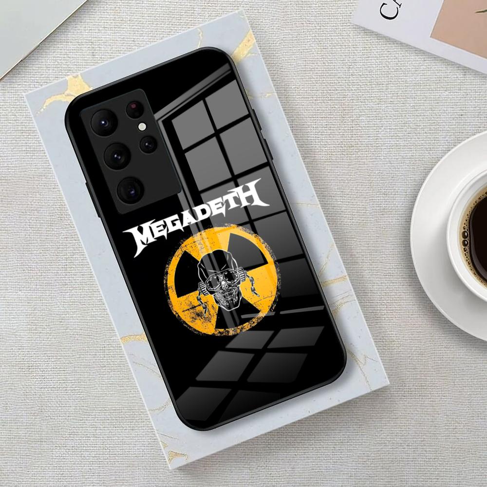 Band M-Megadeth Phone Case For Samsung S26 S25 Edge Ultra 23 22 21 20 Ultra Plus S24 Fe Glass Cover