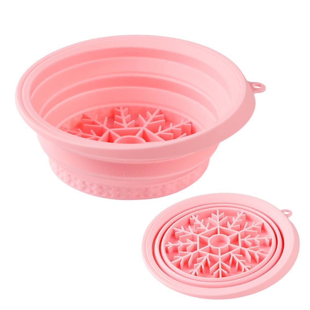 Silicone Ice Bath Washbasin Foldable Improved Blood Circulation Ice Washbowl Relief Stress Face Dipping Bowl for Women Girls