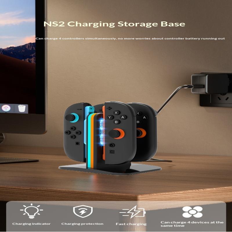 4-In-1 Charging Dock Station For Nintendo Switch 2 Controller Gamepad Fast Charger Stand For Ns Switch 2 Gaming Accessories