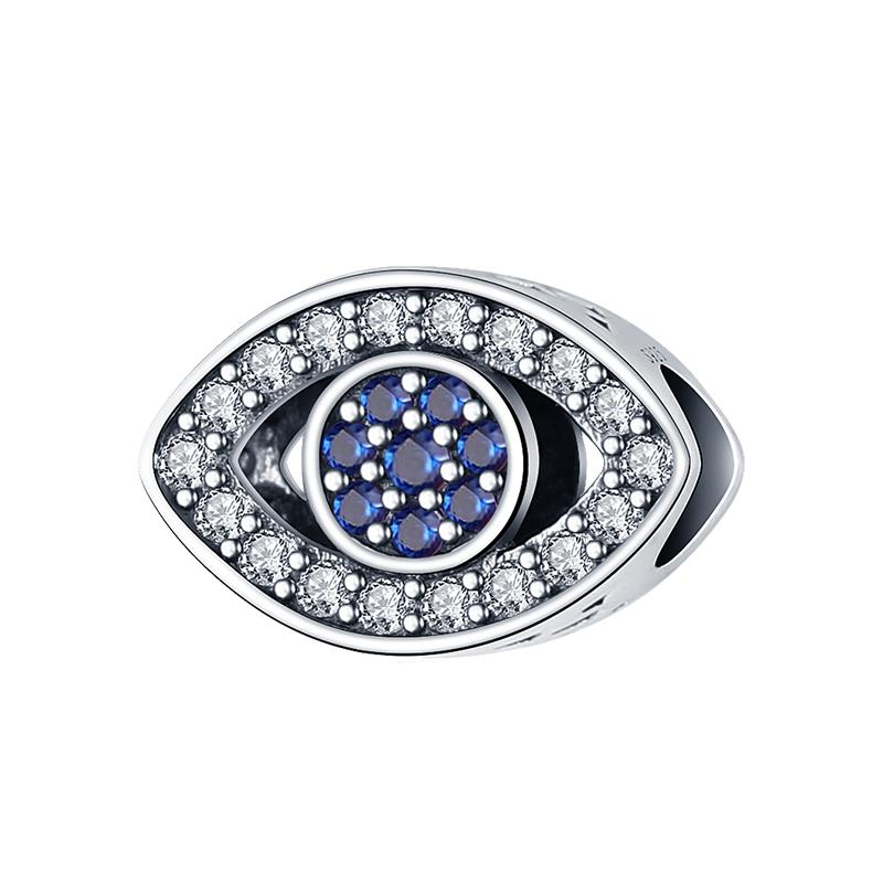 Newcopper Sparkling Zircon Devil'S Eye Horus' Eye Best Wishes Lucky Charms Beads Fit Pan Original Bracelets Diy Jewelry