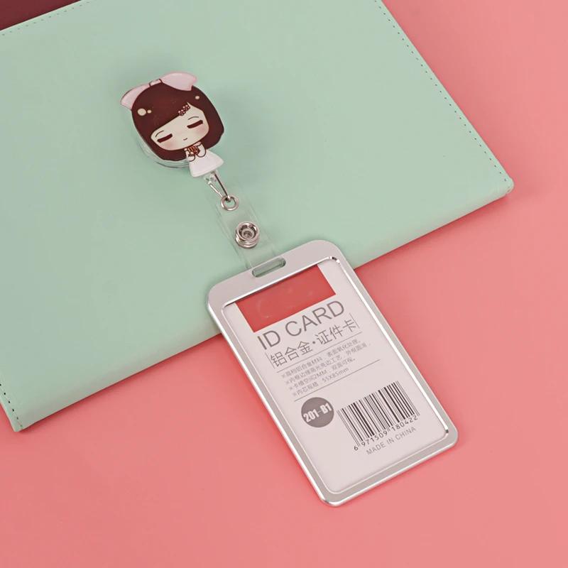 Cartoon Nurse Doctor Hospital Medical Keychains Retractable Brooch Badge Reel Clip ID IC Name Card Holders Gifts