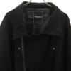 Unrelaxing Faux Suede Double Riders Jacket Black Women Used