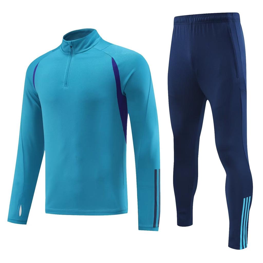 Light Version Football Jersey Training Jersey Long-Sleeved Half-Pull Autumn And Winter Jersey Club Game Adult Suit To Undertake