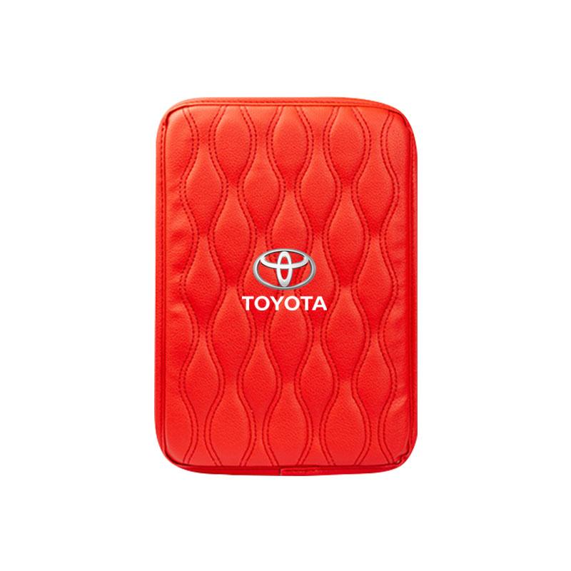 Leather Auto Armrest Pads Protective Waterproof Hand Cushion Styling for Toyota Trd Camry Prius Prado Corolla Prius Yaris Hilux CHR Camry Auris Vios