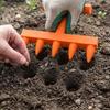 Plastic Handheld Sowing Tool 5-Prong Depth Marker Tool Seeder Spreader Planter  Flower Planting