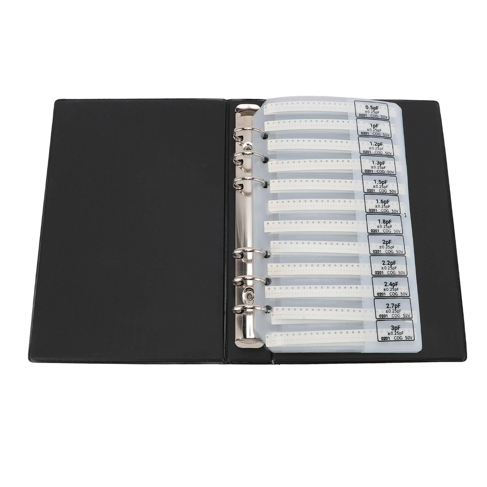 

Книга зразків конденсаторів 84 номінали Високоточний набір електронних компонентів для навчання та