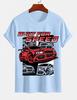 Unisexs Pure Cotton Solid Color Tshirt Casual Round Neck Short Sleeve Automotive Street Style Top