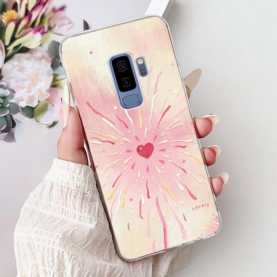 For Samsung Galaxy S9 Case SM-G960F Cute Cat Painted Cover Soft Slim Phone Case For Samsung S9 Plus S 9 Galaxy S9+ SM-G965F Bags