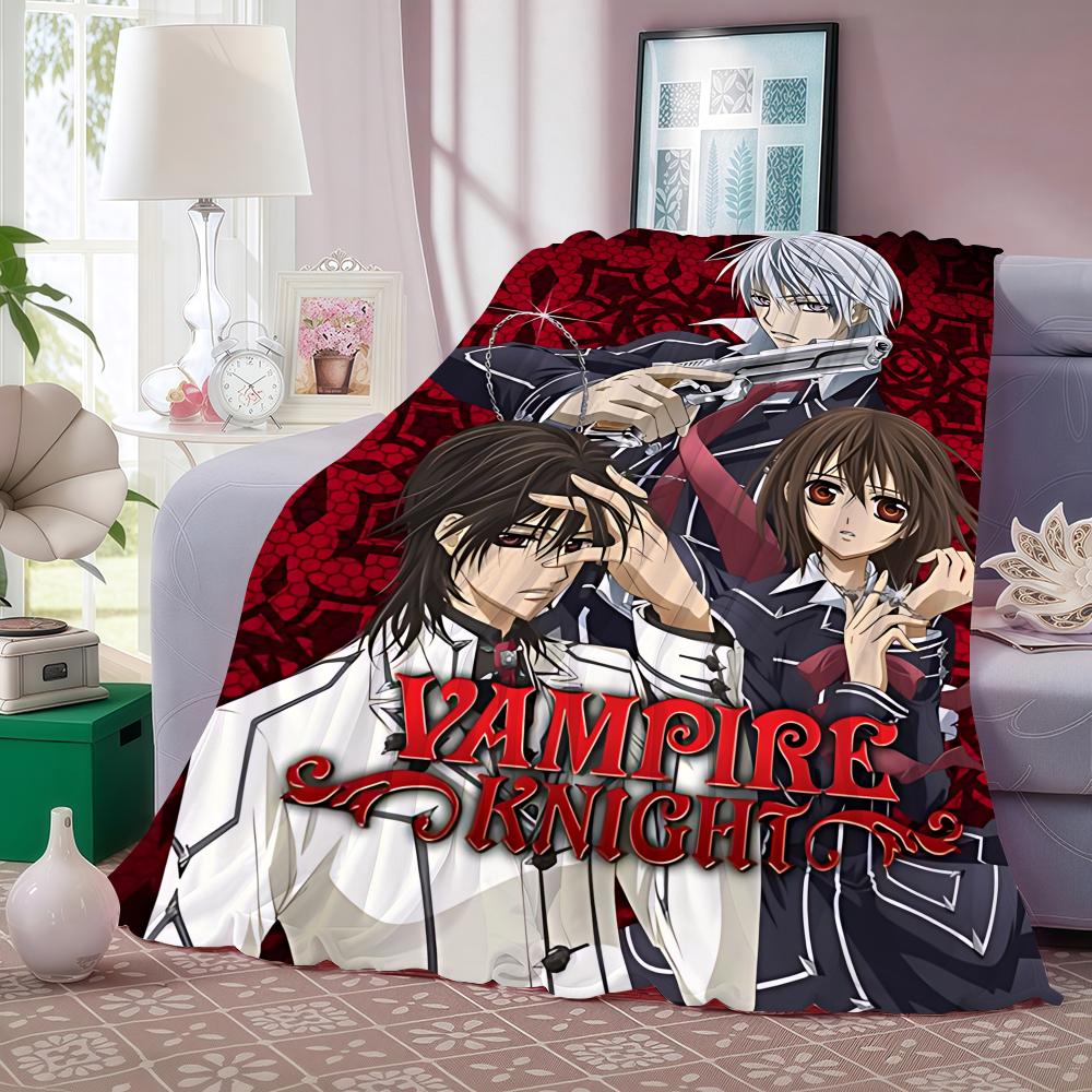 Anime V-Vampire Knight Throw Lightweight 240g Flannel Blanket Soft Skin-friendly for Summer Cooling