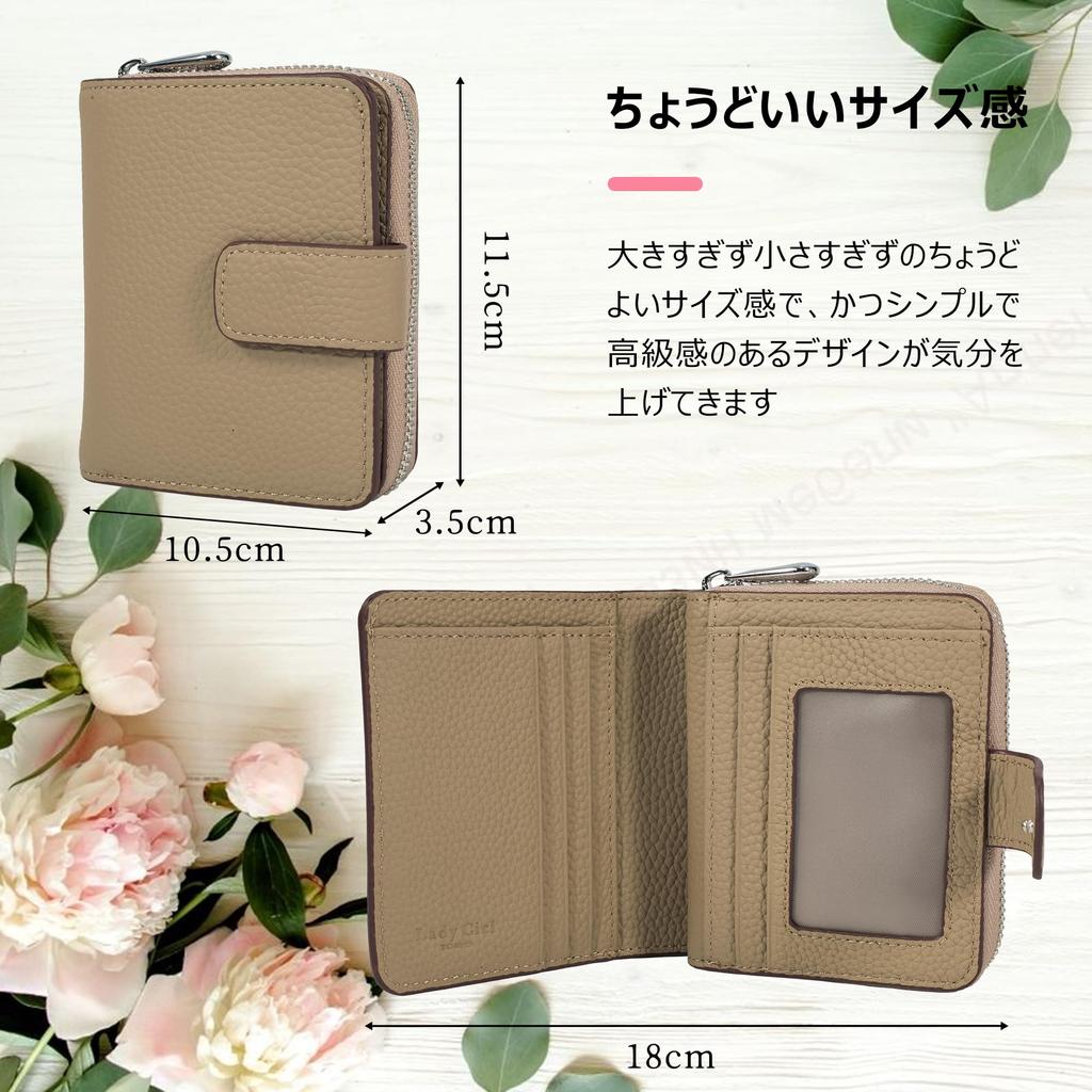 Belleza Eterna Bifold Certified Genuine with Coin Purse and Card Perfect Gift for Ichiryu Manbai Tensha and Day Women's Wallet, Popular, Leather,