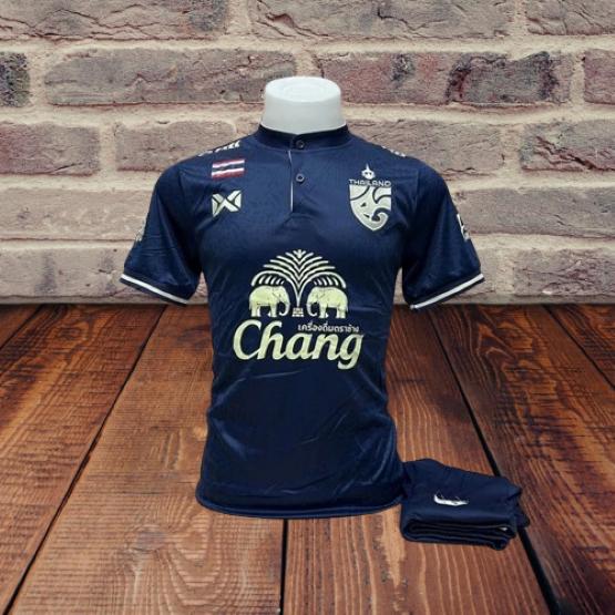 

Футбольная тренировочная футбольная форма Таиланда, футболка с коротким рукавом, воротник-стойка, логотип слона, спортивная форма для активного отдыха M
