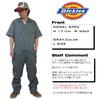 Dickies Short Sleeve Jumpsuit 33999 Dickies Coverall Gray L [Same-day shipping] Color Size