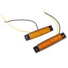 10PCS 6LEDs Side Marker Lights Amber Lighting DC12V IP68 Waterproof Multiple Purpose for Trucks