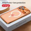 Magnetischer Metallrahmen Handyhülle Für 17 18 Pro Max Aluminium Schnalle Handyhülle Für Magsafe Mattes PC Rückseiten Schale