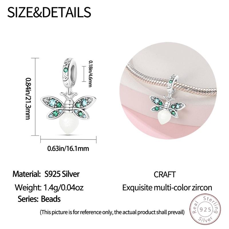 100% Copper Spring Glowing Fireflies Shiny Zircon Beads 3Mm Diy Holiday Exquisite Jewelry Gift Making