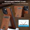Compatible with iPhone 16 Pro magnetic card holder leather case, 15 Plus protective case, 14 Max, Apple 17 detachable phone case