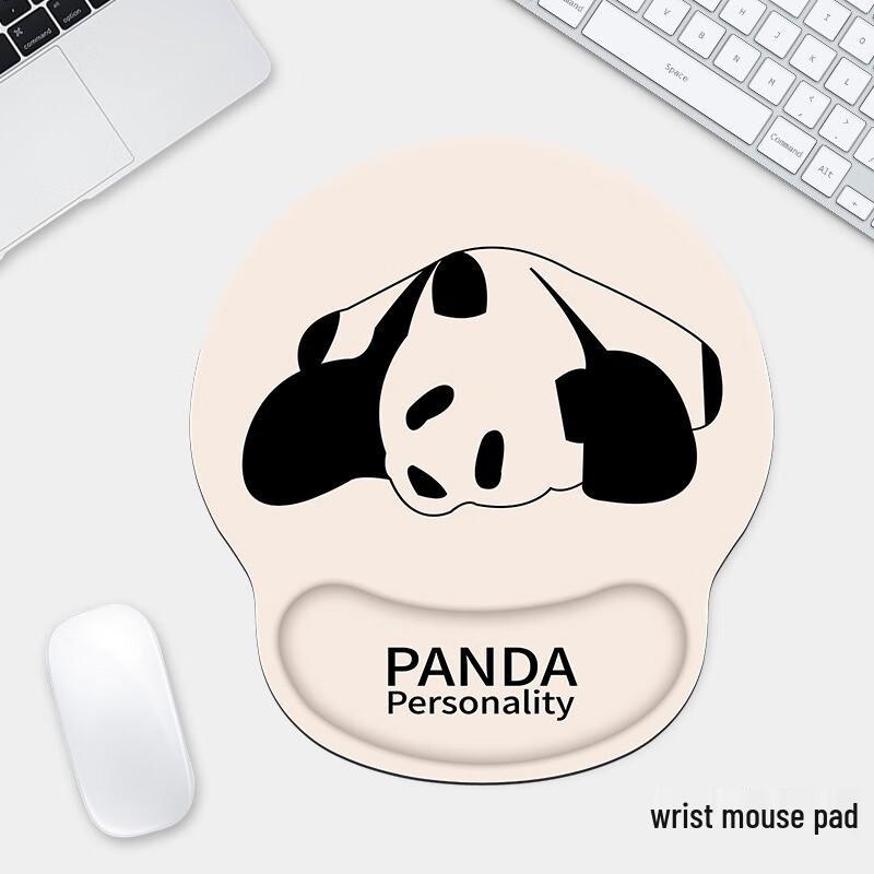 Panda Wrist Rest Mouse Pad & Keyboard Support Set