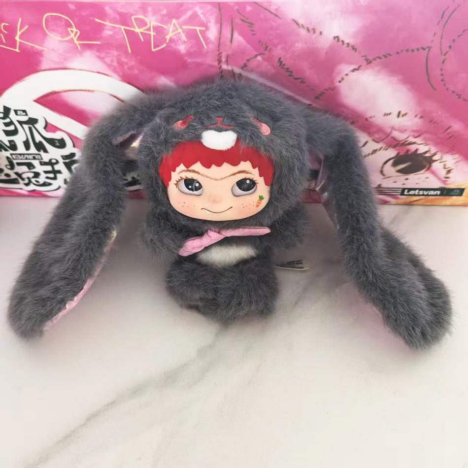 

Вінілова Плюшева Лялька Модна Гра WAKUKU Лисичка та Зайчик Серія Вечірка Цукерок або Смерті Ручна Робота Модель Прикраса Колекція Кастомізація