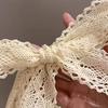 Sun Hat Windproof Large Brim Lace Trim Non-Slip Handmade Straw Hat with Straps Face Shaping Summer Beach