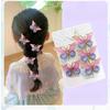 5pcs Set Cute Dopamine Gradient Color Acrylic Stereo Butterfly Children Hair Clip for Women Princess Hair Jewelry Accessory Gift