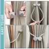 2PCS Magnetic Curtain Clip Curtain Holders Tie Back Buckle Clips Hanging Buckle Tie Back Curtain Decor Accessories