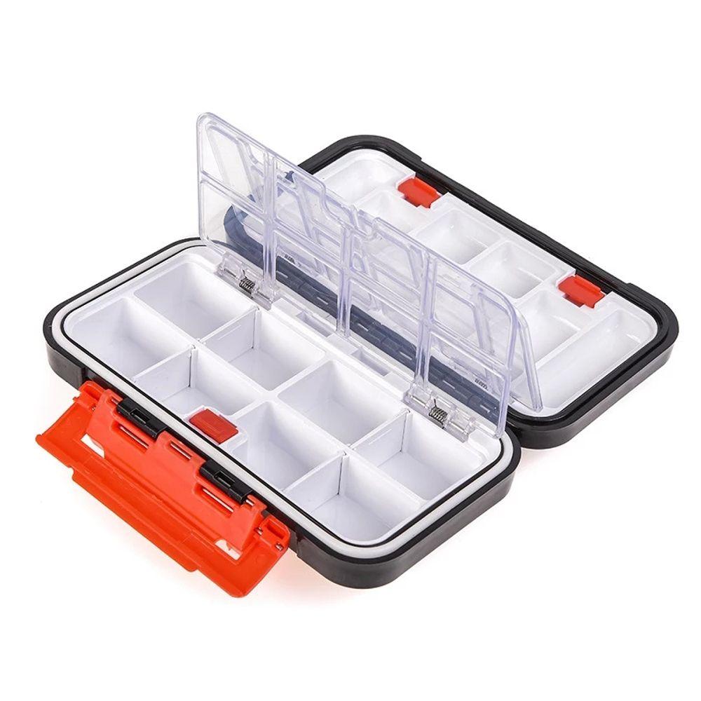 Fishing Supplies Opening and Closing Bait Box Double-Sided Fishing Tackle Box Bait  Accessory Box