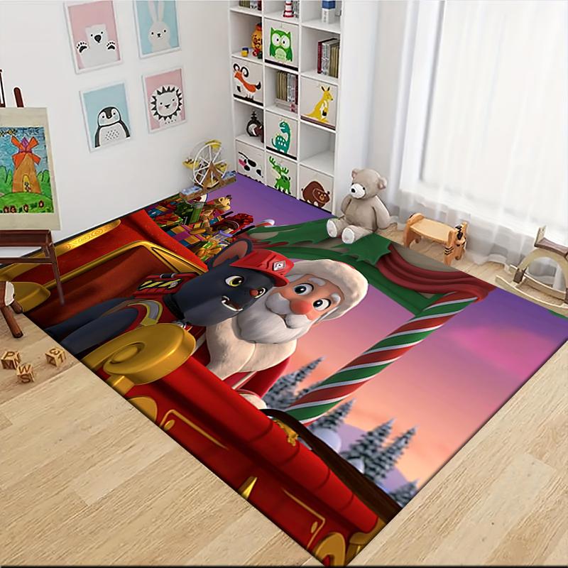 1Pc Paw Patrol Adventure Carpet Rug Soft Washable Antislip Home Living Room Sofa Mats Personalized Christmas Rug
