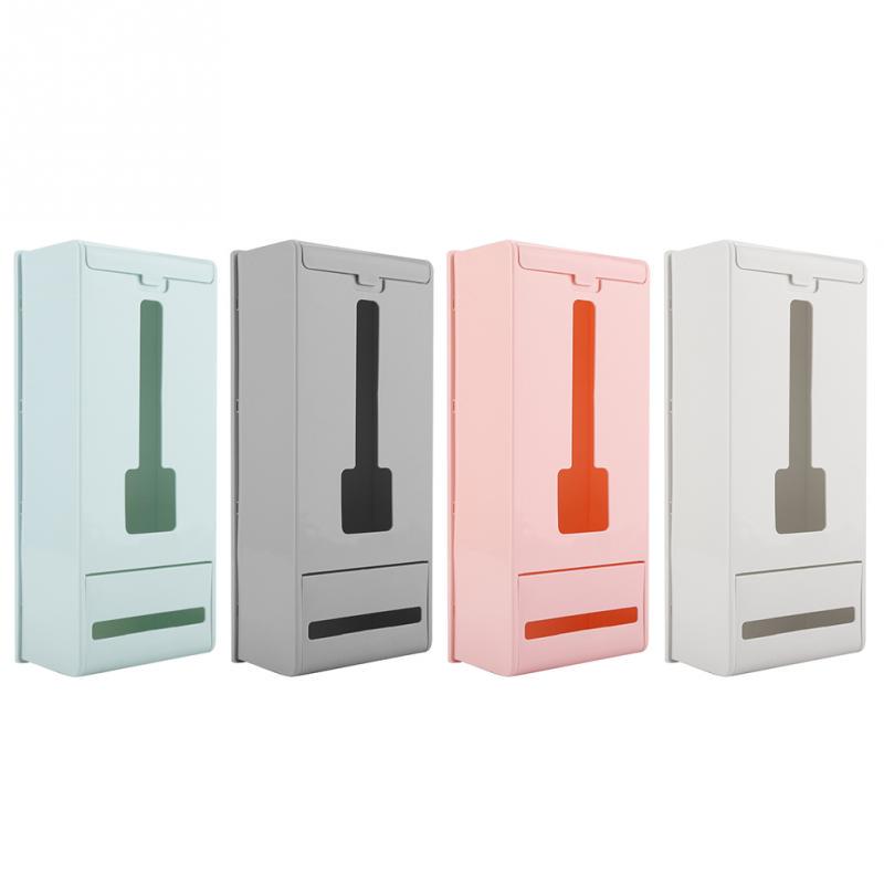 Details about / Home Kitchen Bag Holder Dispenser Box Wall Mount Recycle Fresh Plastic Storage