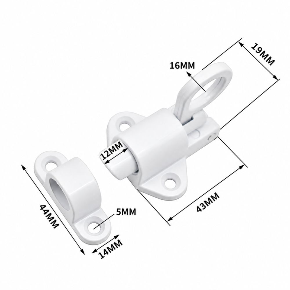 Bolt Latch Spring Door Lock Aluminum Alloy Security Gate Latch Automatic Window Lock  Door Hardware