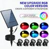 Solar propelled Waterproof Pool Lighting 2 Pack Color Changing With 2000mAh Battery For Outdoor Use