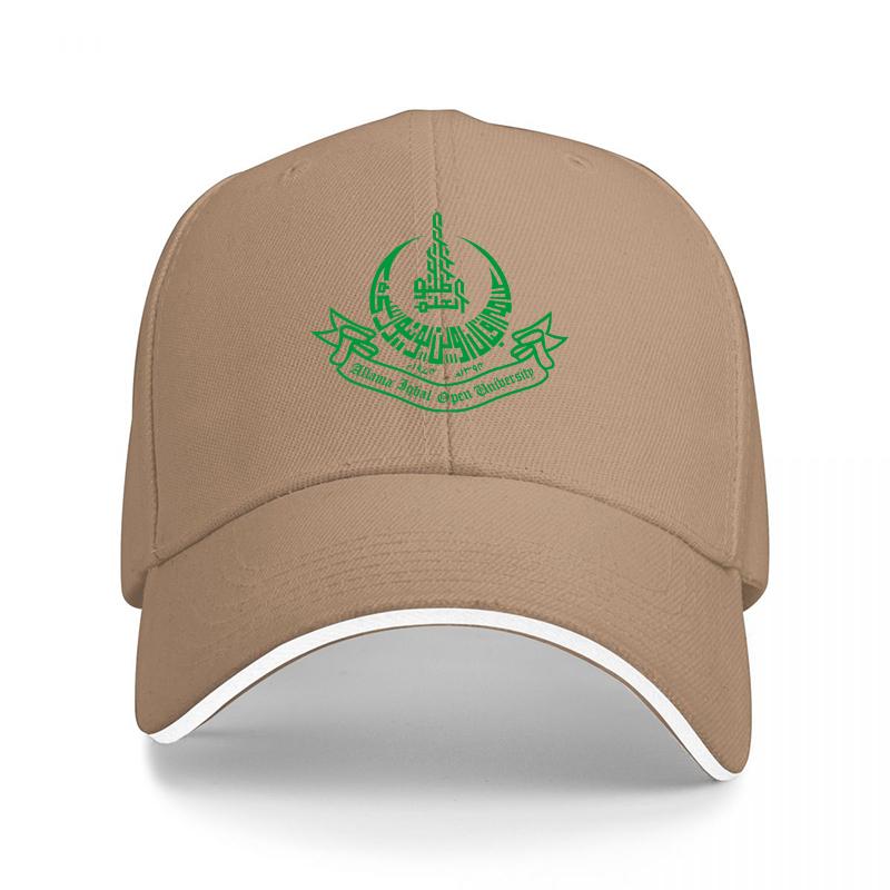 Grüne Kappe mit schwarzem Baseball-Design und weißem Rand für Freizeit und Outdoor-Aktivitäten