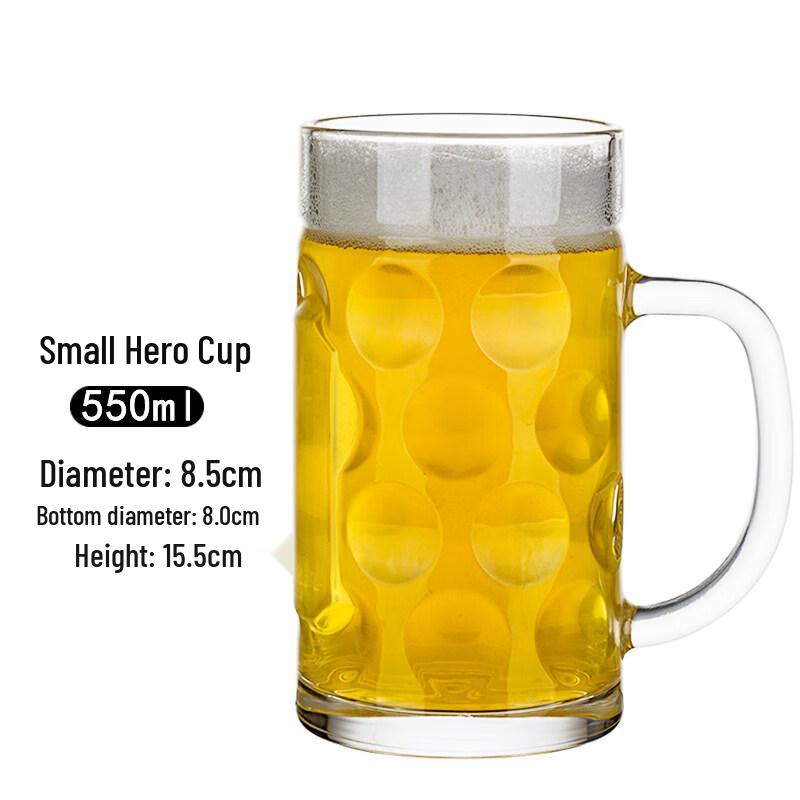 ZISIZ 500ml Handmade Glass Beer Mug