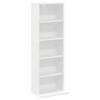 CD Shelf White 33 X 23.5 X 97.5 Cm Engineered Wood
