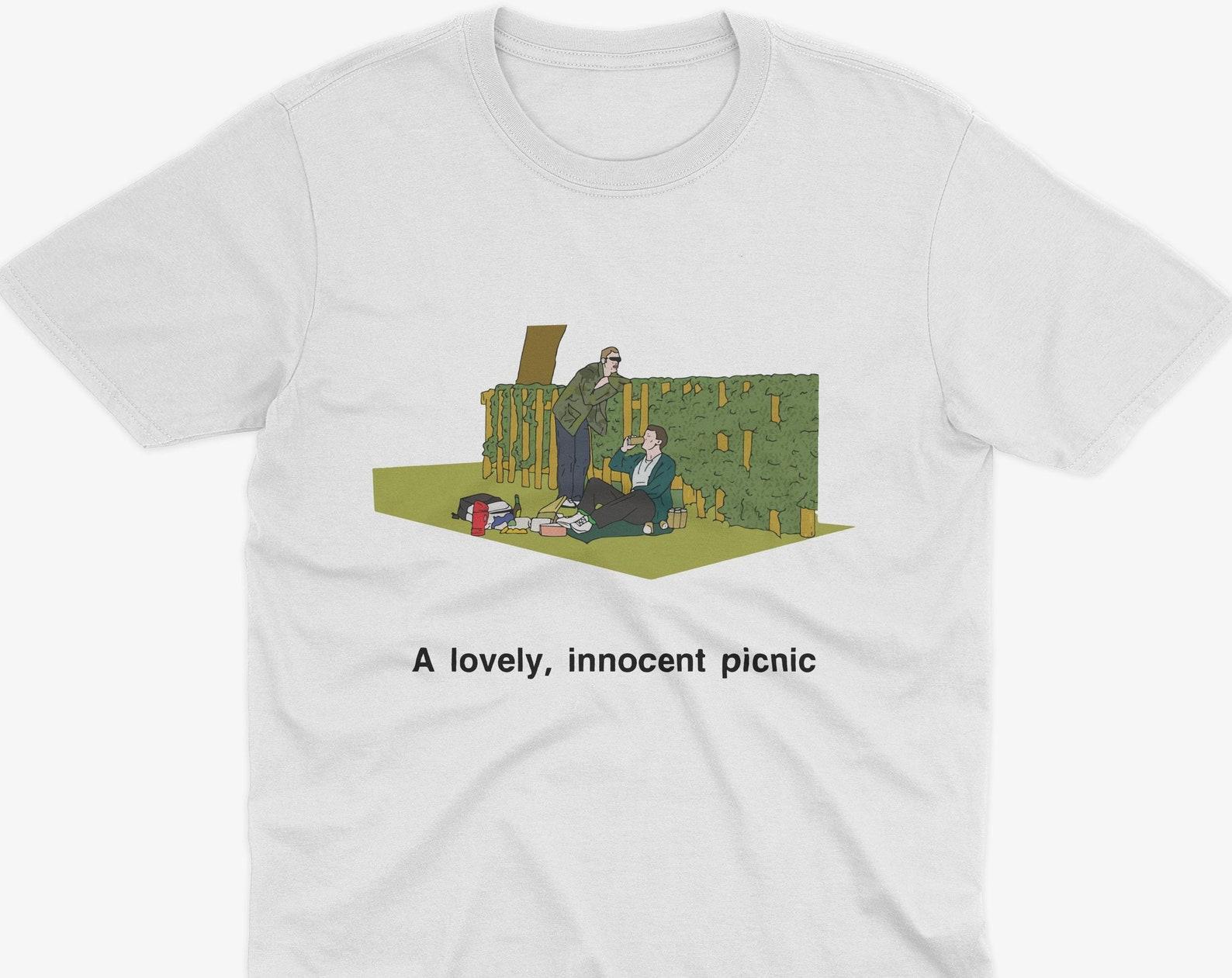 Футболка Peep Show Lovely Innocent Picnic - Футболка, вдохновленная Peep Show, Футболка Peep Show, Марк Корриган, Подарок Peep Show, Фанату Peep Show L
