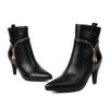 Concise Ankle Boots Women's Zipper Stiletto Office Lady Business Work Shoes