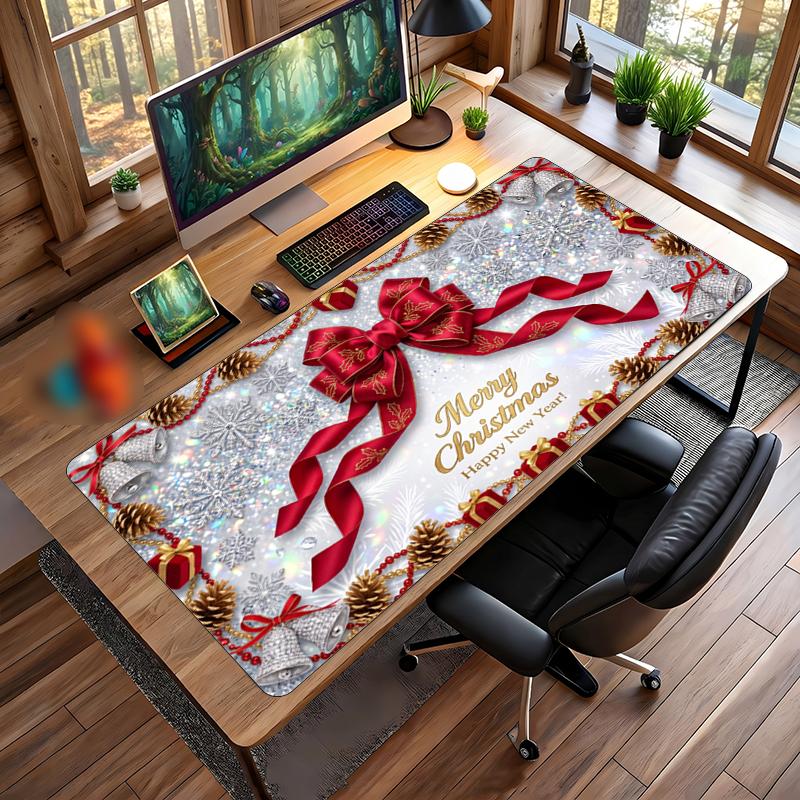 Christmas Printed Mouse Pad Non Slip Desk Mat For Office Gaming Home Use Holiday Gift