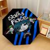 Sally Face Winddichter Automatischer 8-Rippen-Faltregenschirm Tragbarer Outdoor-Sonnenschirm
