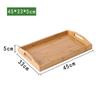 Household Storage Tray Bamboo Water Cup Plate Retro Tea Tray  Dried Fruit