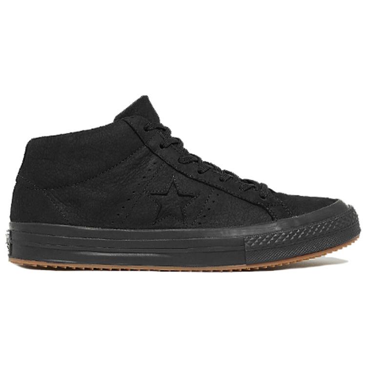 Converse Counter Climate Mid 'Triple Black' One Star 158832C