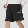 Puma Sports Lifestyle Series Letter Fashion Lace-Up Breathable Five-Point Casual Shorts Men shorts Black 633081-01