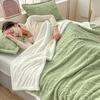 New Butterfly Tafu Velvet Blanket Warm Autumn Winter Soft Fluffy Bed Sofa Blankets Office Nap 2 Layer Thickened Throw Blanket