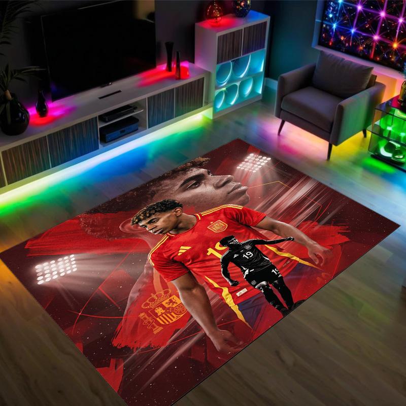 Tappeto in Velluto di Cristallo Design Yamal Accogliente Non?Tappeto Stampato Antiscivolo per Camera da Letto Soggiorno Ingresso