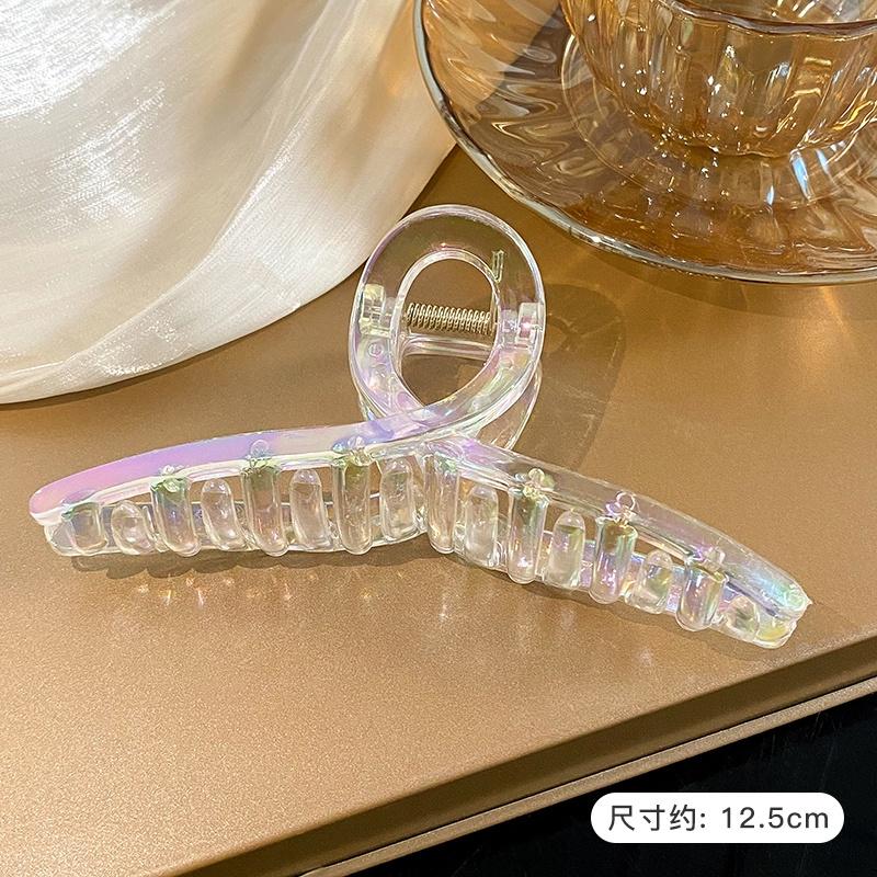 

Новая женская мода Прозрачный зажим для волос цвета русалки Клешня Корейская версия женской заколки-акулы Аксессуары для волос для девочек