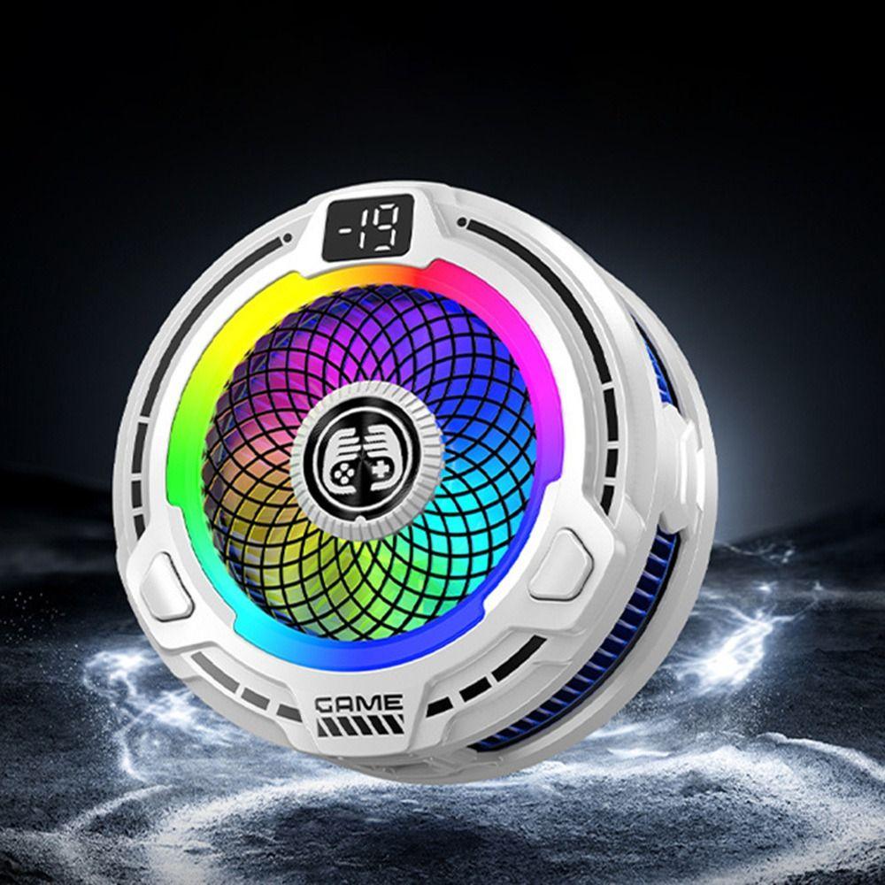 Back-clip Magnetic Cooling Fan 3-Speed Adjustable Mobile Phone Cooler  for Gaming Live Streams