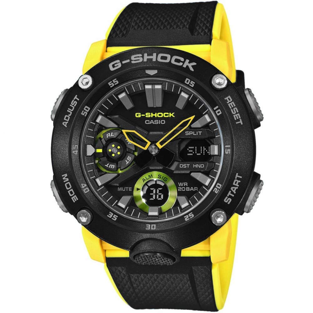 

Casio Желтые часы с конструкцией Carbon Core Guard G-SHOCK GA-2000-1A9 Мужские [Б/У] чёрный