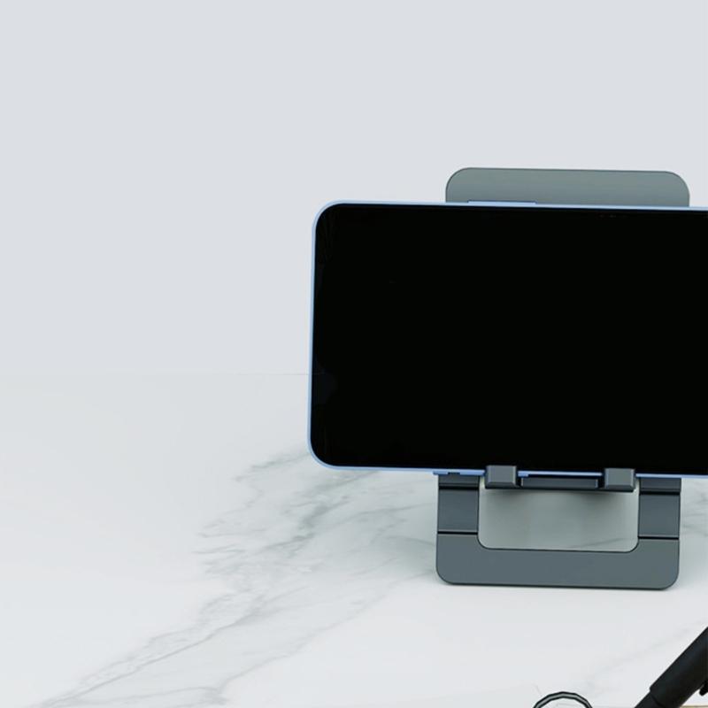 Foldable Metal Phone Holder easy carry Designs Adjustable Aluminum Stand for Easy Pocket Storage & Hands Frees Viewing